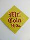 Vintage Rare Mr Cola Embossed Tin Advertising Sign, Marked Mrc-45, See Details