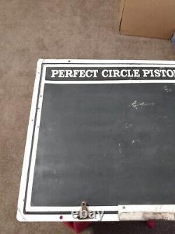 Vintage Rare Perfect Circle Piston Metal tin sign original gas oil advertising