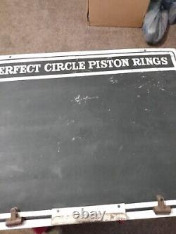 Vintage Rare Perfect Circle Piston Metal tin sign original gas oil advertising