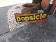 Vintage Rare Popsicle Metal Tin Sign Candy Gas Oil Soda Cola Ice Cream 35 X 12