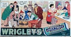 Vintage Rare Wrigleys Juicy Fruit Gum Tin Sign Jack Bliss ORIGINAL not repro