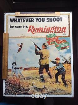 Vintage Remington Sign Tin/Metal RARE 22 X18