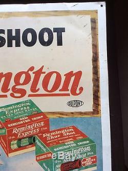 Vintage Remington Sign Tin/Metal RARE 22 X18