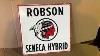 Vintage Robson Seneca Indian Hybrid Corn Farm Seed Enameled Painted Metal Sign