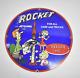 Vintage Rocket Motor Oil Round Tin Sign Wall Decor Cartoon Tv Show Design 12