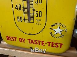 Vintage Royal Crown Soda Tin 25 Thermometer Advertising Sign Watch Video