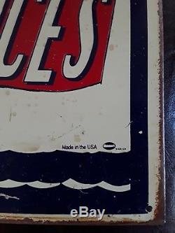 Vintage SPEED BOAT RACES RACING METAL/TIN SIGN! 1940s/1950s Chris craft Boats