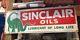Vintage Sinclair Motor Oils Tin Metal Sign Dinosaur