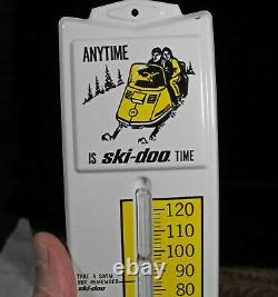 Vintage Ski-Doo snowmobile tin thermometer COLLECTOR QUALITY BEST of the BEST