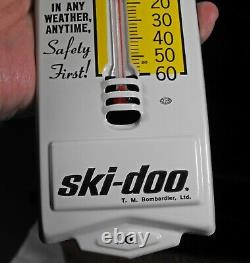 Vintage Ski-Doo snowmobile tin thermometer COLLECTOR QUALITY BEST of the BEST