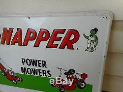 Vintage Snapper Power/lawn Mowers Embossed Tin Sign