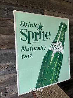 Vintage Sprite Advertising Tin Embossed Sign