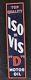 Vintage Standard Oil Iso Vis D Motor Oil Tin Sign 60 Embossed/self Frame