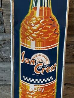 Vintage SunCrest Tin Sign