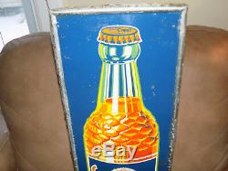 Vintage Sun Crest Soda Tin Sign 1949