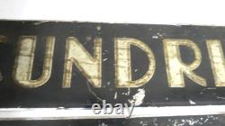 Vintage Sundries & Toiletries Sign 24 Classic Art Deco Great Gatsby Letter Font