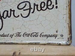 Vintage Tab Cola 32 X 12 Coke Coca Cola Soda Bottle Store Tin Sign