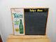 Vintage Teem Lemon Cola 26 X 22 Soda Pop Bottle Store Tin Menu Sign Rare