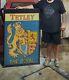 Vintage Tetleys Hand Painted Tin Pub Sign