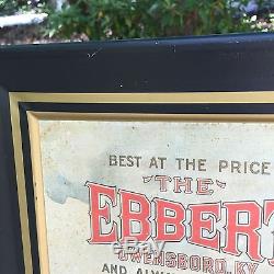 Vintage Tin Advertising Sign HICKMAN-EBBERT WAGON CO. 1906 Apple Tree LARGE