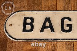 Vintage Tin Baggage Sign