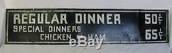 Vintage Tin Dinner Sign Kitchen Restaurant Dinner