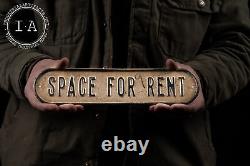 Vintage Tin For Rent Sign