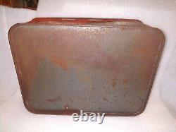 Vintage Tin Litho Box Shalimar Motors Car Automobile Garage Box Collectible 1960