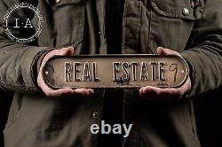 Vintage Tin Real Estate Sign
