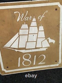 Vintage Tin Sign. WAR OF 1812