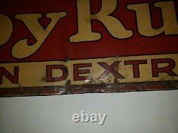 Vintage Tin Tacker Advertising Sign Baby Ruth Candy 10x28 Curtiss Candies