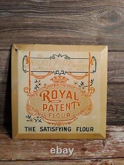 Vintage Toc Tin Nickel Plate Milling Co. Painesville, Oh Royal Patent Flour Sign