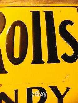 Vintage Tootsie Rolls Delicious Chewy Candy Tin Sign Embossed 20 X 9 1/4