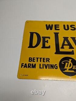 Vintage USA Country De Laval Farm Milk Home Dairy Cow Tool Art Metal Tin Sign Us
