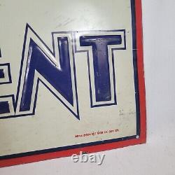Vintage Using Nazareth Cement Tin Sign 27.5 x 19.5 Donaldson Art Co