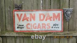 Vintage Van Dam Cigar Tin Sign