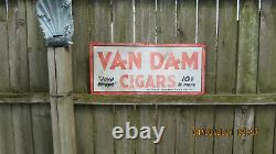Vintage Van Dam Cigar Tin Sign