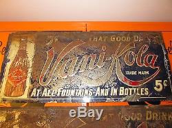 Vintage Vani-Kola Tin Sign RARE