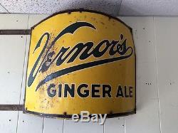 Vintage Vernors Embossed Tin Sign