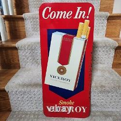 Vintage Viceroy Cigarette Tin Tacker Sign