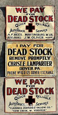 Vintage We pay For Dead Stock Sign