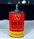 Vintage Winchester Large W Lead Top Handy Oiler Oil Tin Can Rare Nice