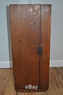Vintage Wood & Tin Sign De Laval Cream Separator Parts Cabinet