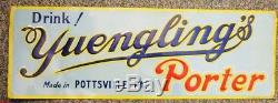 Vintage Yuengling Beer Metal Tin Litho Display Advertising Sign Pottsville Pa