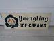 Vintage Yuengling Ice Cream Tin Metal Sign Pottsville Pa Beer Dairy Milk Bottle