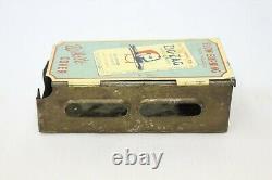 Vintage Zig-zag White Covers Cigarette Papers Dispenser Tobacco Tin Sign