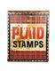 Vintage Advertising Large Plaid Stamps Double Sided Tin Sign