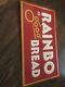 Vintage C. 1950 Rainbo Bread Tin Embossed Sign