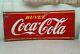Vintage Coca-cola Push Kiker Plate Tin Sign Display Soda