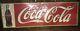 Vintage Embossed Tin Coca Cola Sign Dated 1933